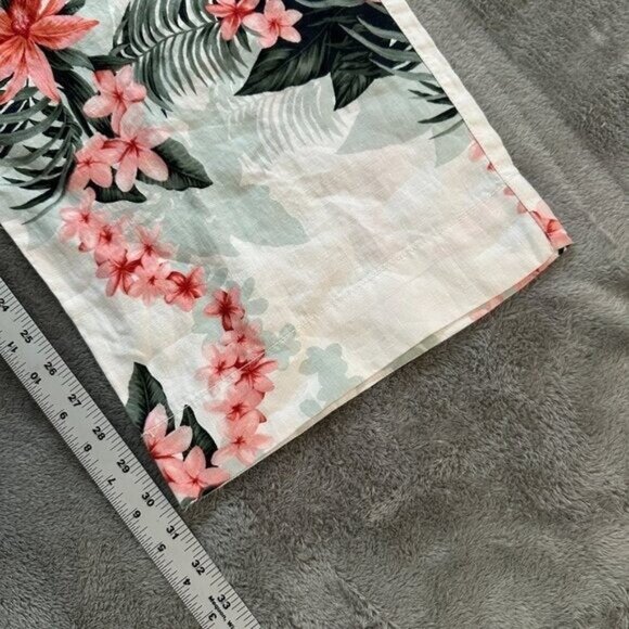 NWT Tommy Bahama 100% Linen Wide Leg Full Length Pants LARGE Everglade Oasis - Picture 6 of 6